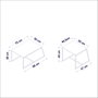 Hanah Home Mesa de Centro Minimal - Blanco